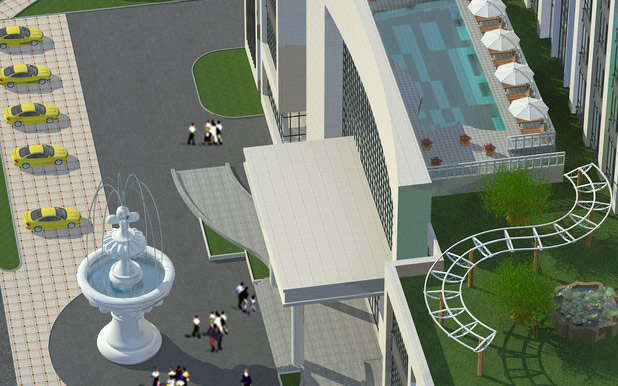 大廈群樓屋頂花園設(shè)計(jì)項(xiàng)目